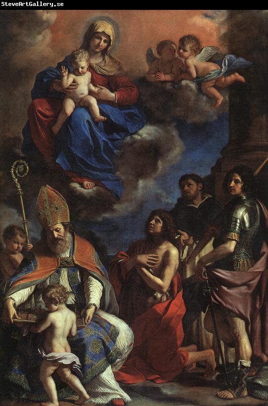 Giovanni Francesco  Guercino Virgin and Child with the Patron Saints of Modena